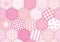 Patchwork quilt pink