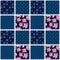 Patchwork retro pilka dot floral texture pattern background