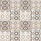 Patchwork seamless geometric folk pattern background