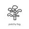 patchy fog icon from Weather collection.