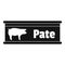 Pate tin can icon, simple style