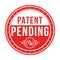 Patent Pending Badge, Rubber Stamp, Patented Pending Label, Pending Icon, Logo, Retro, Vintage, With Tick Mark And Check Mark