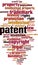 Patent word cloud