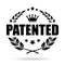 Patented laurel vector icon