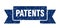 patents ribbon. patents grunge band sign.