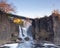 Paterson, NJ / United States - Nov. 9, 2019: Landscape view of  of The Great Falls of the Passaic River