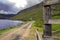 Path around Loch Lee. Angus, Scotland, UK