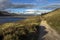 Path around Loch Muick. Cairngorms National Park, Scotland, UK.