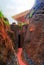 Path between Bete Amanuel and Bete Abba Libanos roch-hewn Churches, Lalibela, Ethiopia