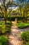 Path through a garden at Cylburn Arboretum, Baltimore, Maryland.