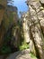 Path, gorge in AdrÅ¡pach-Teplice Rocks, Czech Republic