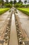 Path and gutter in Turtle River Park Ocho Rios Jamaica