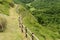 Path and handrail in village Elcito