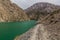 Path by Hazor Chasma lake in Marguzor Haft Kul in Fann mountains, Tajikist