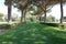 Path inside the American Cemetery of Nettuno, Rome, Italy