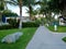 Path Through Landscaping in Luxury Tropical Setting