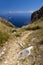 A path leading downhill, Lo Zingaro Nature Reserve in Sicily, It