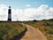 Path leading to the lighthouse at Spurn Point, East Yorkshire