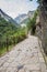 Path leading to the peaks of Hua Shan mountain, Chi