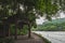 Path leading to stone pavilion near West Lake, Hangzhou, China