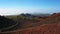 Path through the lunar landscape of Montana Samara in Teide National Park, with views towards the western coast of Tenerife