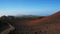 Path through the lunar landscape of Montana Samara in Teide National Park, with views towards the western coast of Tenerife