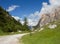 Path in the middle of the Dolomites