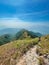 Path on mountain trail, countryside landscape, autumn, nobody, Lantau Island, Hong Kong