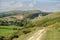 Path over Ballard Down above Corfe in Dorset