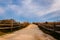 Path over sand dunes to the beach, Cape May, New Jersey.