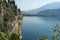 Path of Ponale on the Garda lake, Trentino, Italy