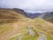 Path on ridge in Stonethwaite valley, Lake District