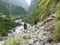 Path through river Marsyangdi valley