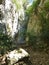 Path between the rock faces of the Regalon gorges in the Luberon in Provence