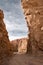 Path between salt formations at Valle de la Muerte