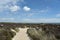 Path through sand dunes, Studland Nature Reserve