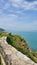 the path beside the sea, beautiful and serene. photo took in Beigang village, Pingtan island, Fuzhou city, China.