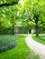 Path to Door Secret Garden Ivy Stone Wall