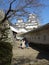 Path to Himeji Castle main keep