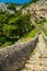 Path to the huge cliffs with many steps