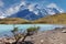 Path to the lookout on the horns of the towers of Paine, Chile