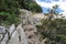 The path to the nuragic village of Monte Tiscali