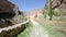 Path to Our Lady of Jaraba Sanctuary at Barranco de la Hoz Seca canyon