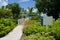 Path to Pool Through Luxury Tropical Landscaping