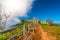 Path to the top Tourist accommodation tent