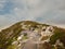 Path on top of Diamond hill, Connemara National park, county Galway Ireland. Cloudy sky, Nobody