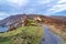 Path on top of the Slieve League Cliffs which are among the highest sea cliffs in Europe rising 1972 feet above the