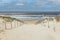 Path trough the dunes to the beach of Zandvoort, Netherlands