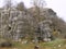 path trough rocks and mountain path in Zagoria Ioannina Greece