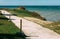 A path for walking along the sea on a sunny day. Gelendzhik, Russia